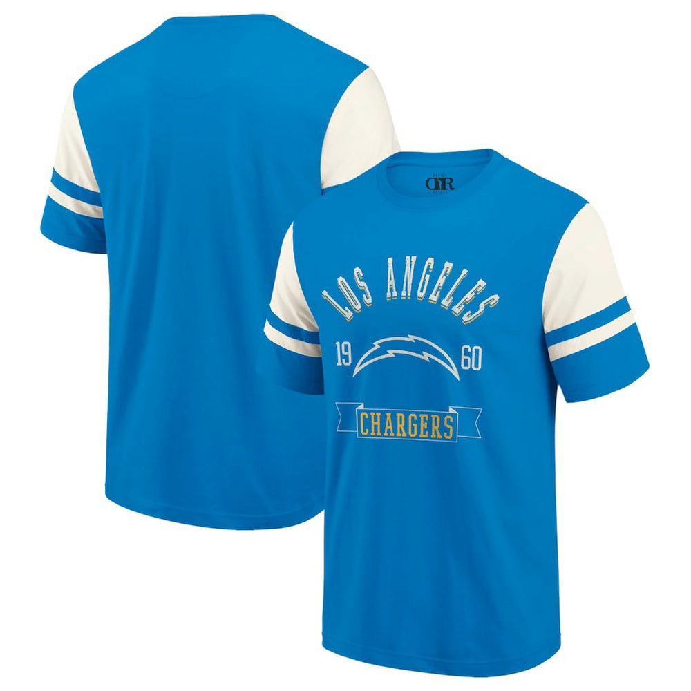 Los Angeles Chargers Darius Rucker Collection Football T-Shirt - Powder Blue T-shirts