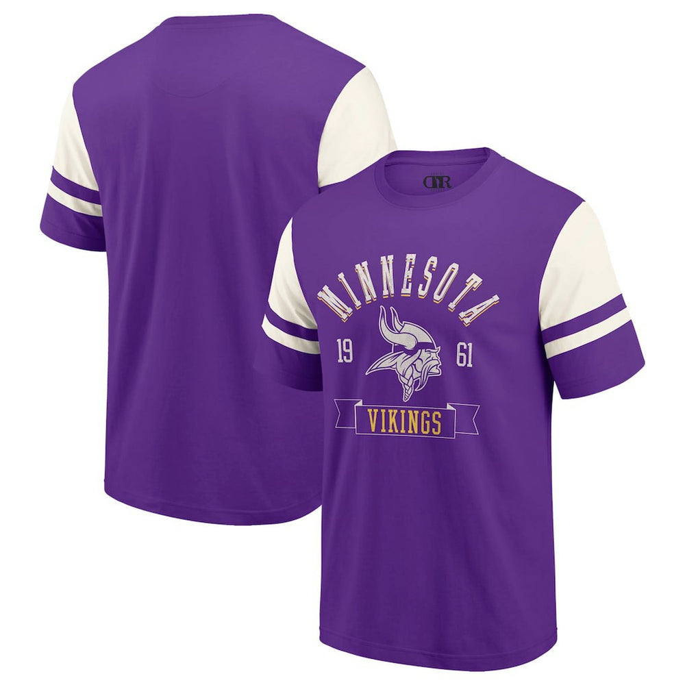 Minnesota Vikings Darius Rucker Collection Football T-Shirt - Purple T-shirts