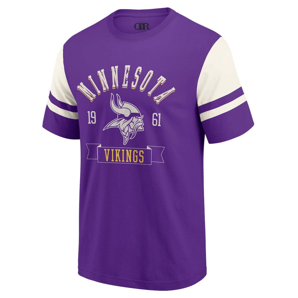 Minnesota Vikings Darius Rucker Collection Football T-Shirt - Purple T-shirts
