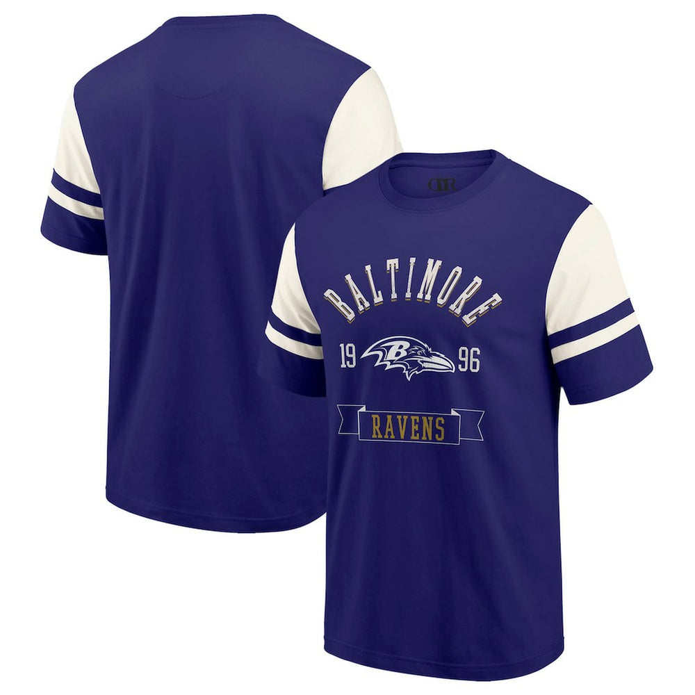 Baltimore Ravens Darius Rucker Collection Football T-Shirt - Purple T-shirts