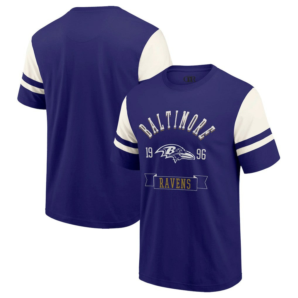 Baltimore Ravens Darius Rucker Collection Football T-Shirt - Purple T-shirts