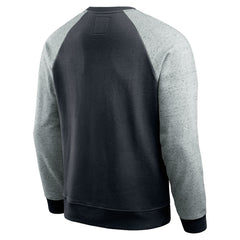 Carolina Panthers Darius Rucker Collection Colorblock Pullover Sweatshirt - Black/Heather Gray Pullover
