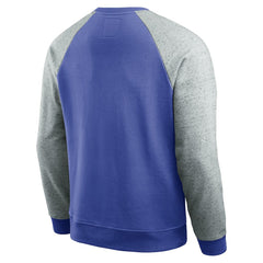 Los Angeles Rams Darius Rucker Collection Colorblock Pullover Sweatshirt - Royal/Heather Gray Pullover