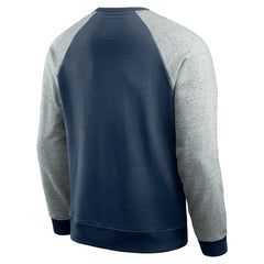 Tennessee Titans Darius Rucker Collection Colorblock Pullover Sweatshirt - Navy/Heather Gray Pullover
