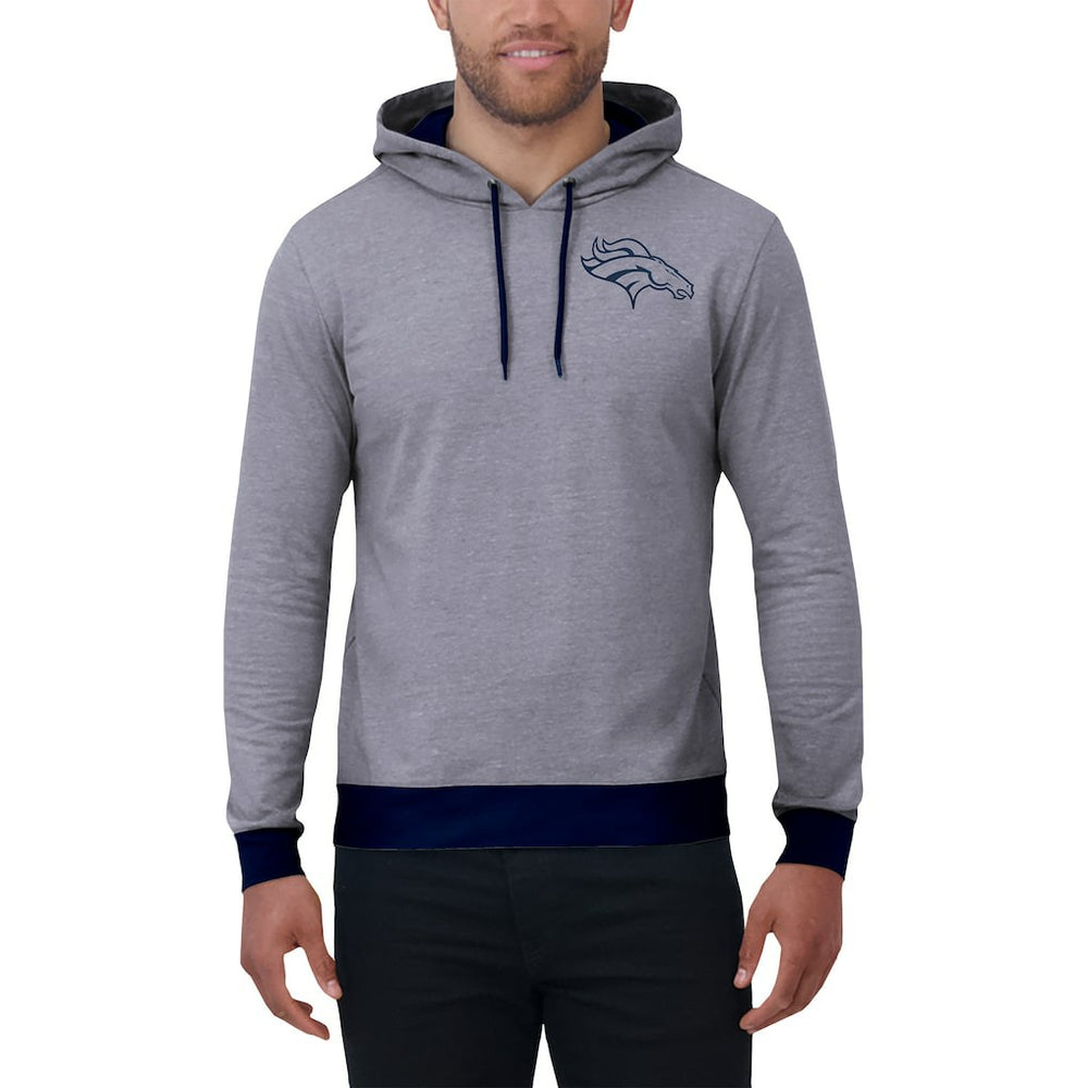 Denver Broncos Darius Rucker Collection Tonal Knit Pullover Hoodie - Navy Hoodies