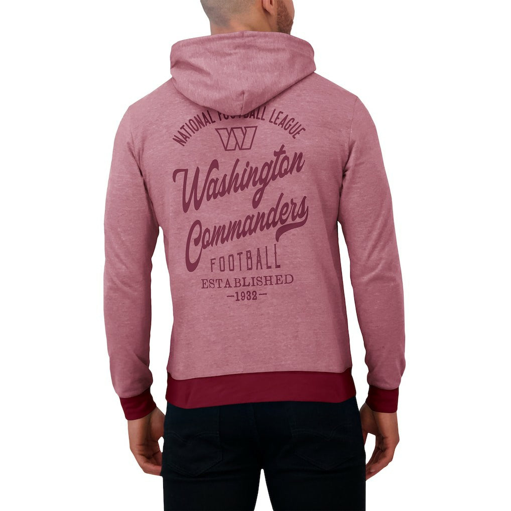 Washington Commanders Darius Rucker Collection Tonal Knit Pullover Hoodie - Burgundy Hoodies