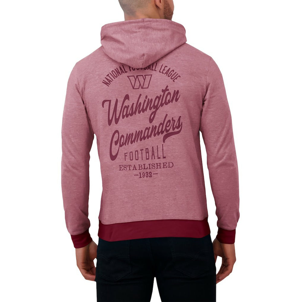 Washington Commanders Darius Rucker Collection Tonal Knit Pullover Hoodie - Burgundy Hoodies