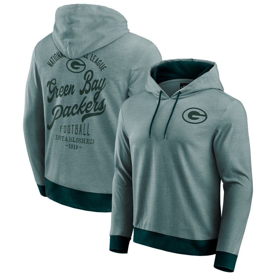 Green Bay Packers Darius Rucker Collection Tonal Knit Pullover Hoodie - Green Hoodies