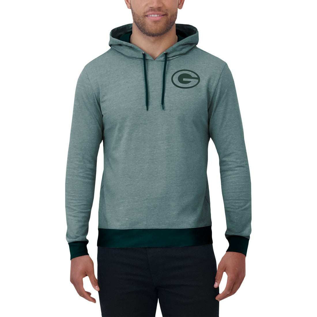 Green Bay Packers Darius Rucker Collection Tonal Knit Pullover Hoodie - Green Hoodies