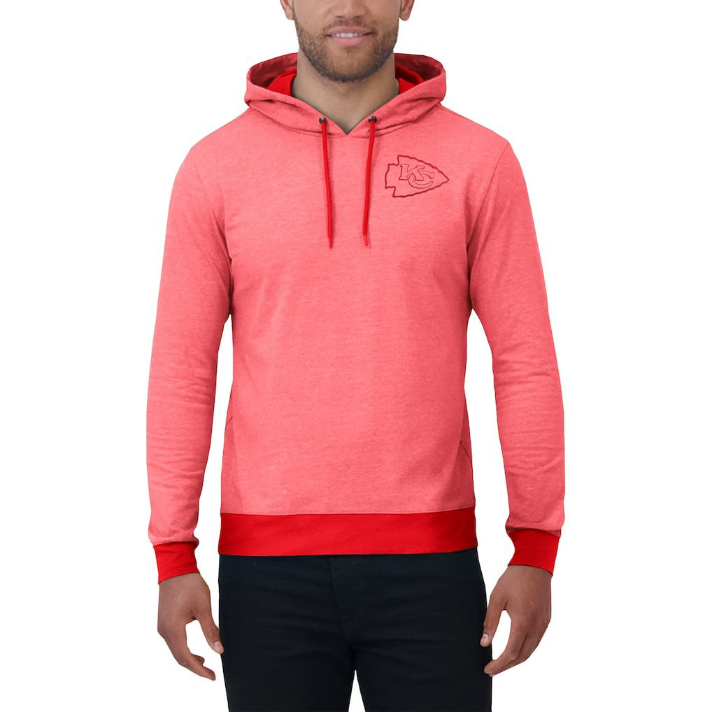 Kansas City Chiefs Darius Rucker Collection Tonal Knit Pullover Hoodie - Red Hoodies