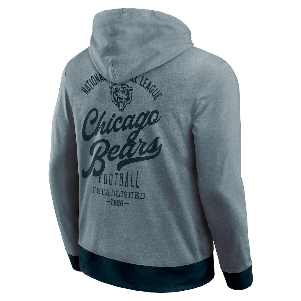 Chicago Bears Darius Rucker Collection Tonal Knit Pullover Hoodie - Navy Hoodies