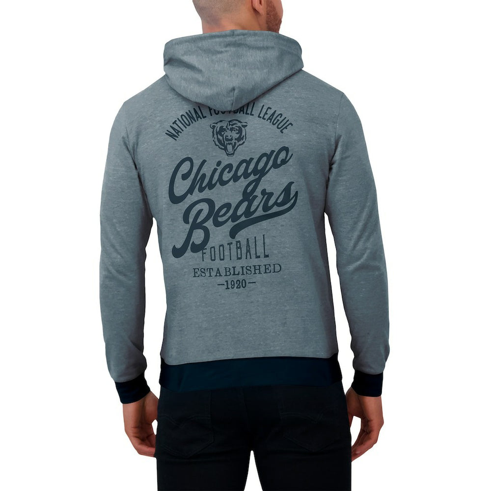 Chicago Bears Darius Rucker Collection Tonal Knit Pullover Hoodie - Navy Hoodies