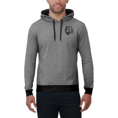 Cincinnati Bengals Darius Rucker Collection Tonal Knit Pullover Hoodie - Black Hoodies
