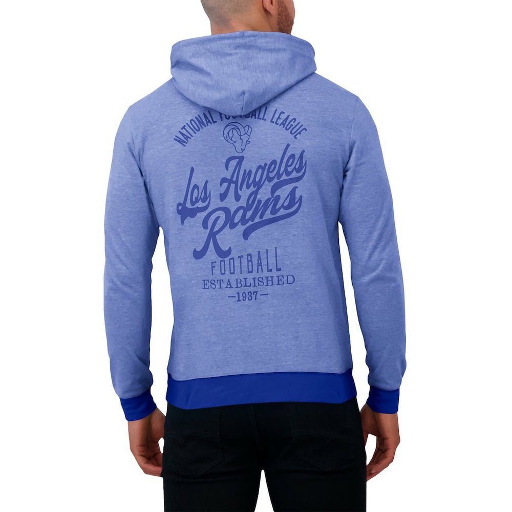 Los Angeles Rams Darius Rucker Collection Tonal Knit Pullover Hoodie - Royal Hoodies