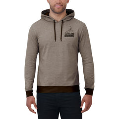 Cleveland Browns Darius Rucker Collection Tonal Knit Pullover Hoodie - Brown Hoodies