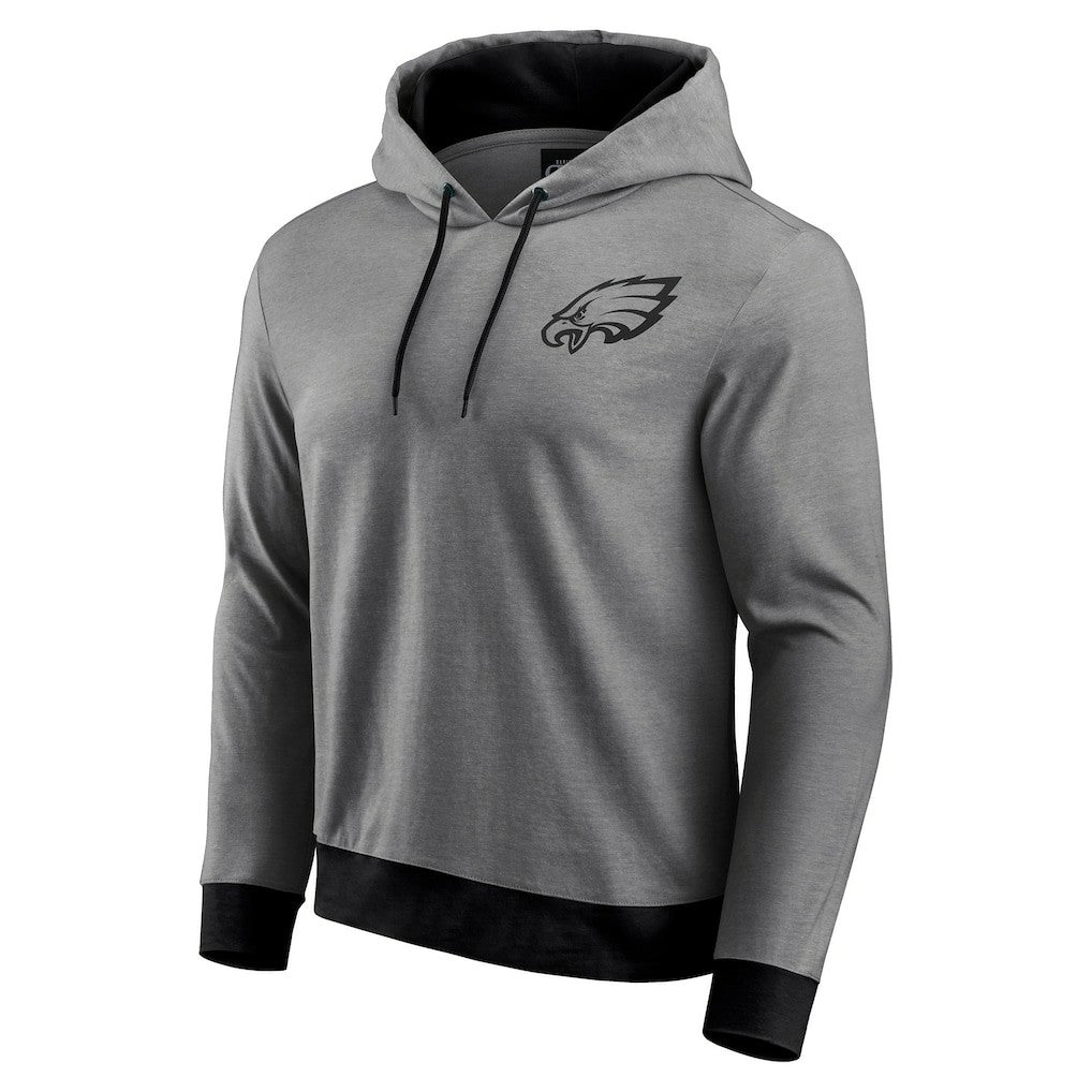 Philadelphia Eagles Darius Rucker Collection Tonal Knit Pullover Hoodie - Gray Hoodies