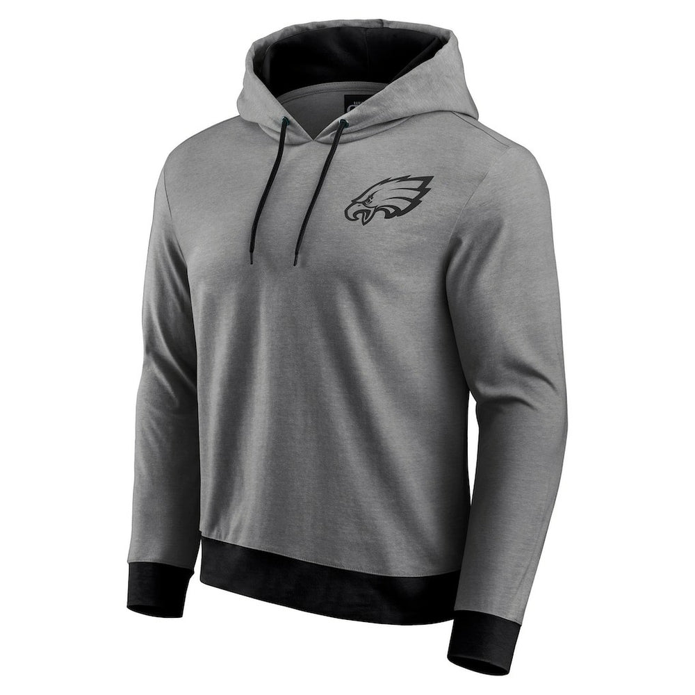 Philadelphia Eagles Darius Rucker Collection Tonal Knit Pullover Hoodie - Gray Hoodies