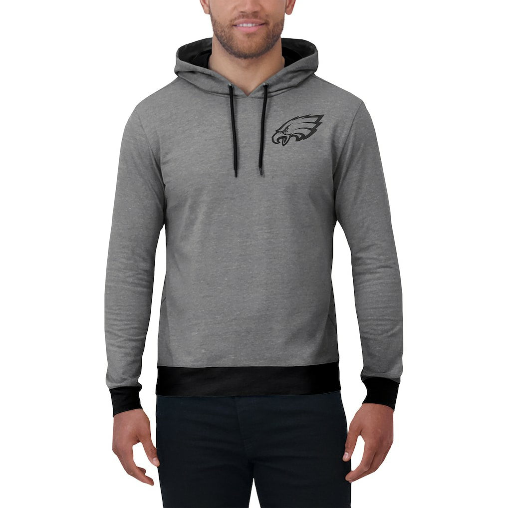Philadelphia Eagles Darius Rucker Collection Tonal Knit Pullover Hoodie - Gray Hoodies
