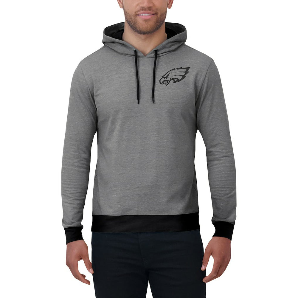 Philadelphia Eagles Darius Rucker Collection Tonal Knit Pullover Hoodie - Gray Hoodies