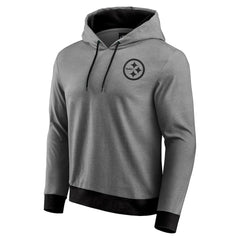 Pittsburgh Steelers Darius Rucker Collection Tonal Knit Pullover Hoodie - Black Hoodies