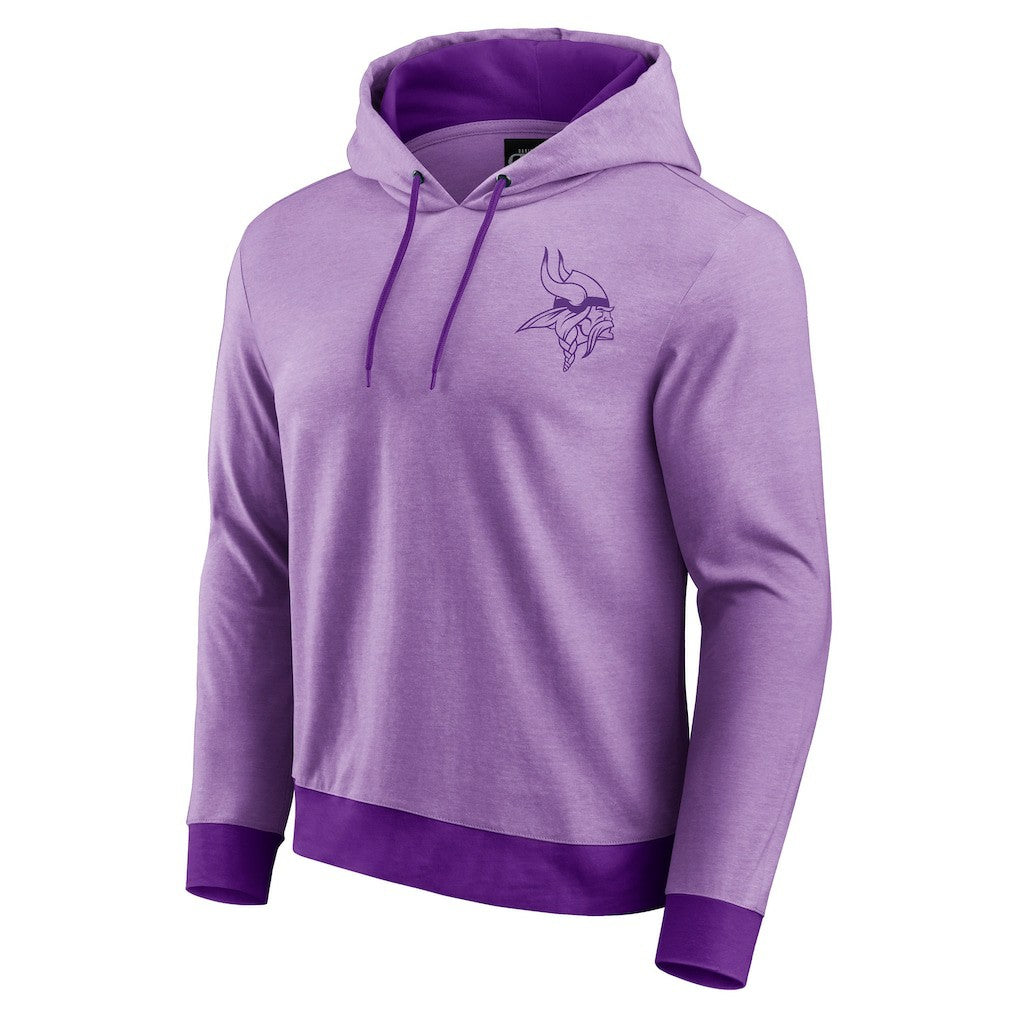 Minnesota Vikings Darius Rucker Collection Tonal Knit Pullover Hoodie - Purple Hoodies