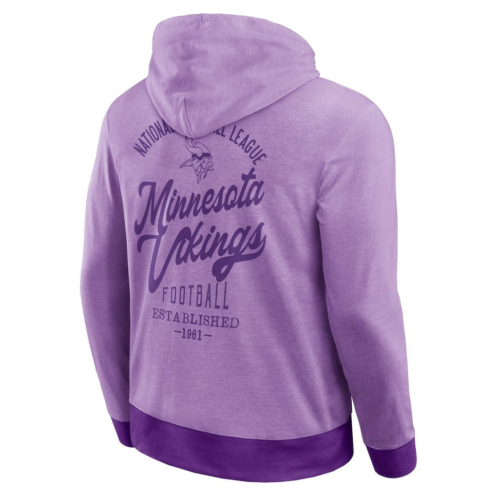 Minnesota Vikings Darius Rucker Collection Tonal Knit Pullover Hoodie - Purple Hoodies