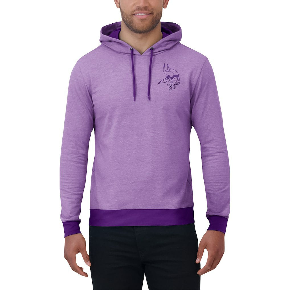 Minnesota Vikings Darius Rucker Collection Tonal Knit Pullover Hoodie - Purple Hoodies