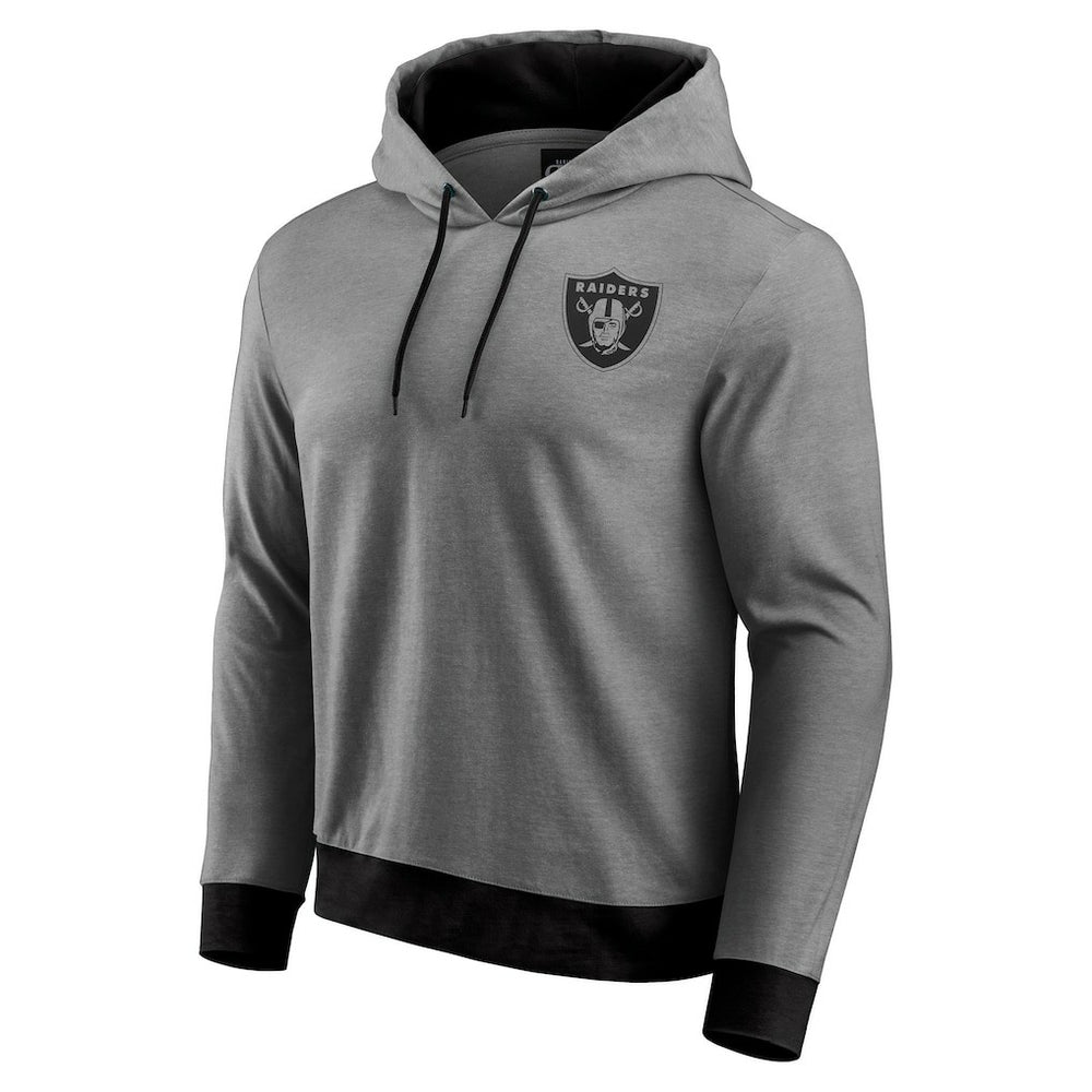 Las Vegas Raiders Darius Rucker Collection Tonal Knit Pullover Hoodie - Black Hoodies