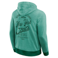 New York Jets Darius Rucker Collection Tonal Knit Pullover Hoodie - Green Hoodies