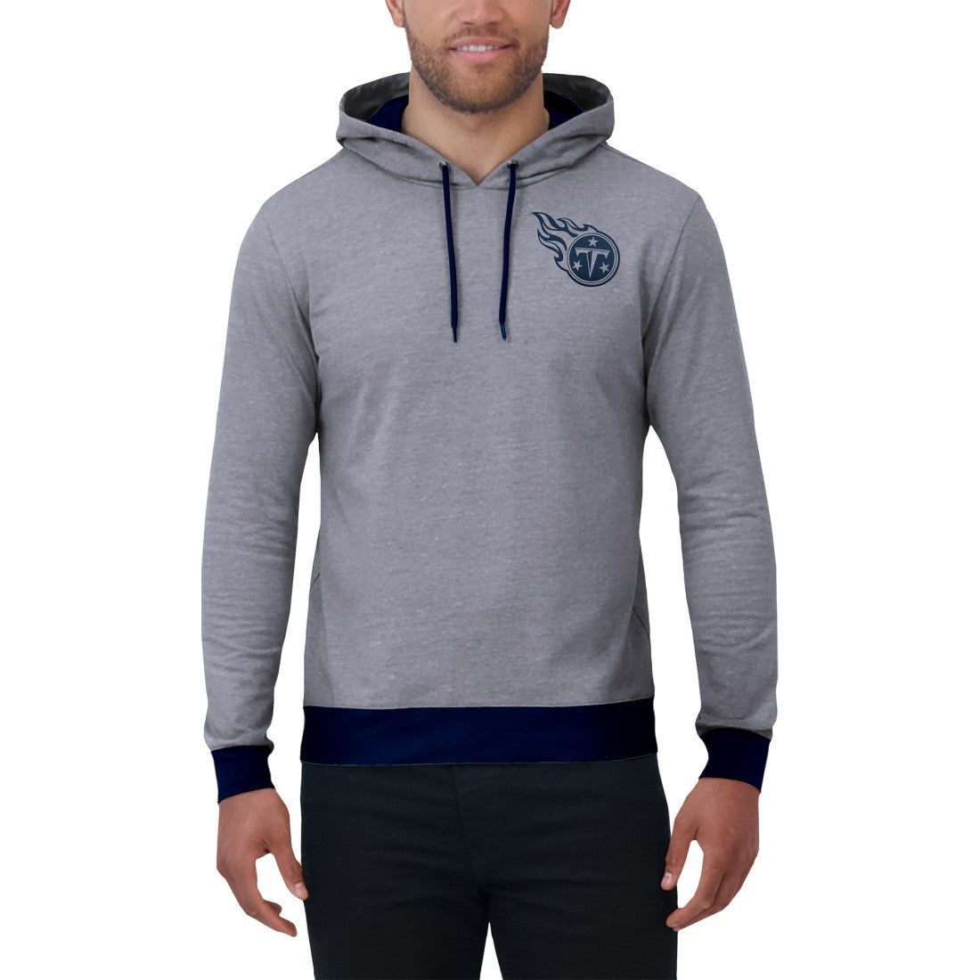 Tennessee Titans Darius Rucker Collection Tonal Knit Pullover Hoodie - Navy Hoodies