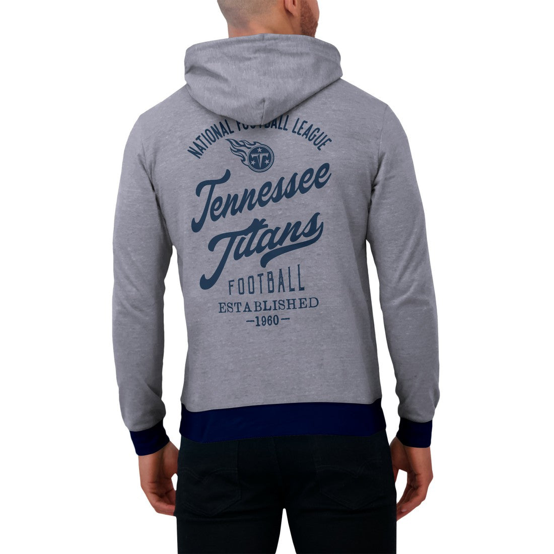 Tennessee Titans Darius Rucker Collection Tonal Knit Pullover Hoodie - Navy Hoodies