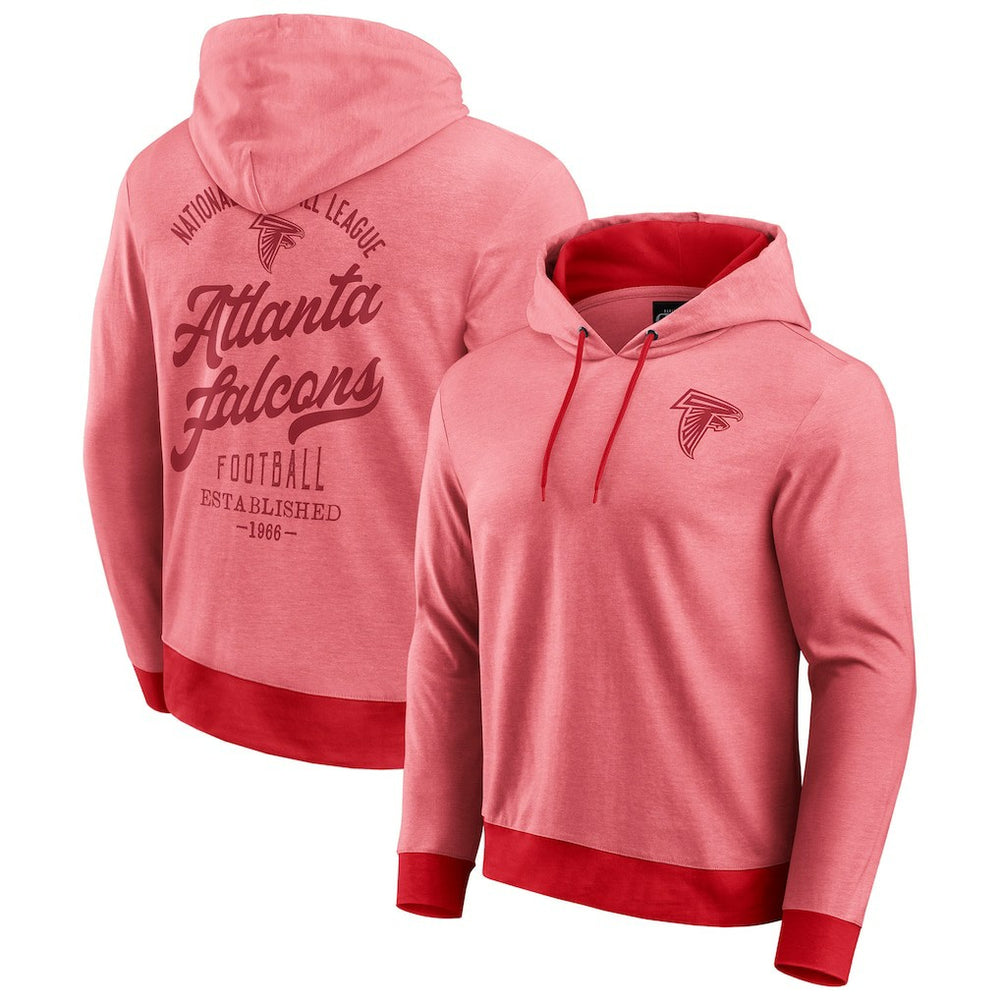 Atlanta Falcons Darius Rucker Collection Tonal Knit Pullover Hoodie - Red Hoodies