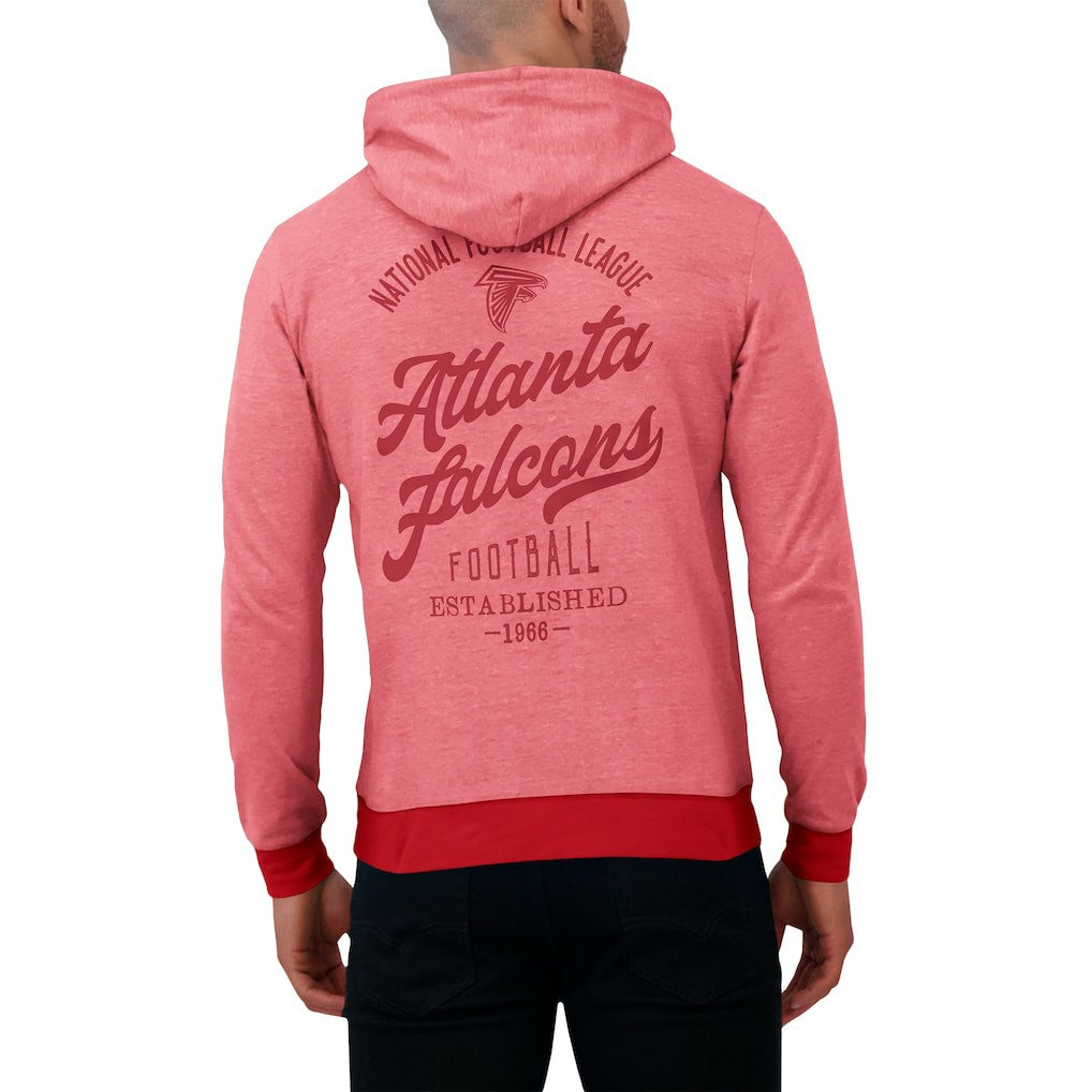 Atlanta Falcons Darius Rucker Collection Tonal Knit Pullover Hoodie - Red Hoodies