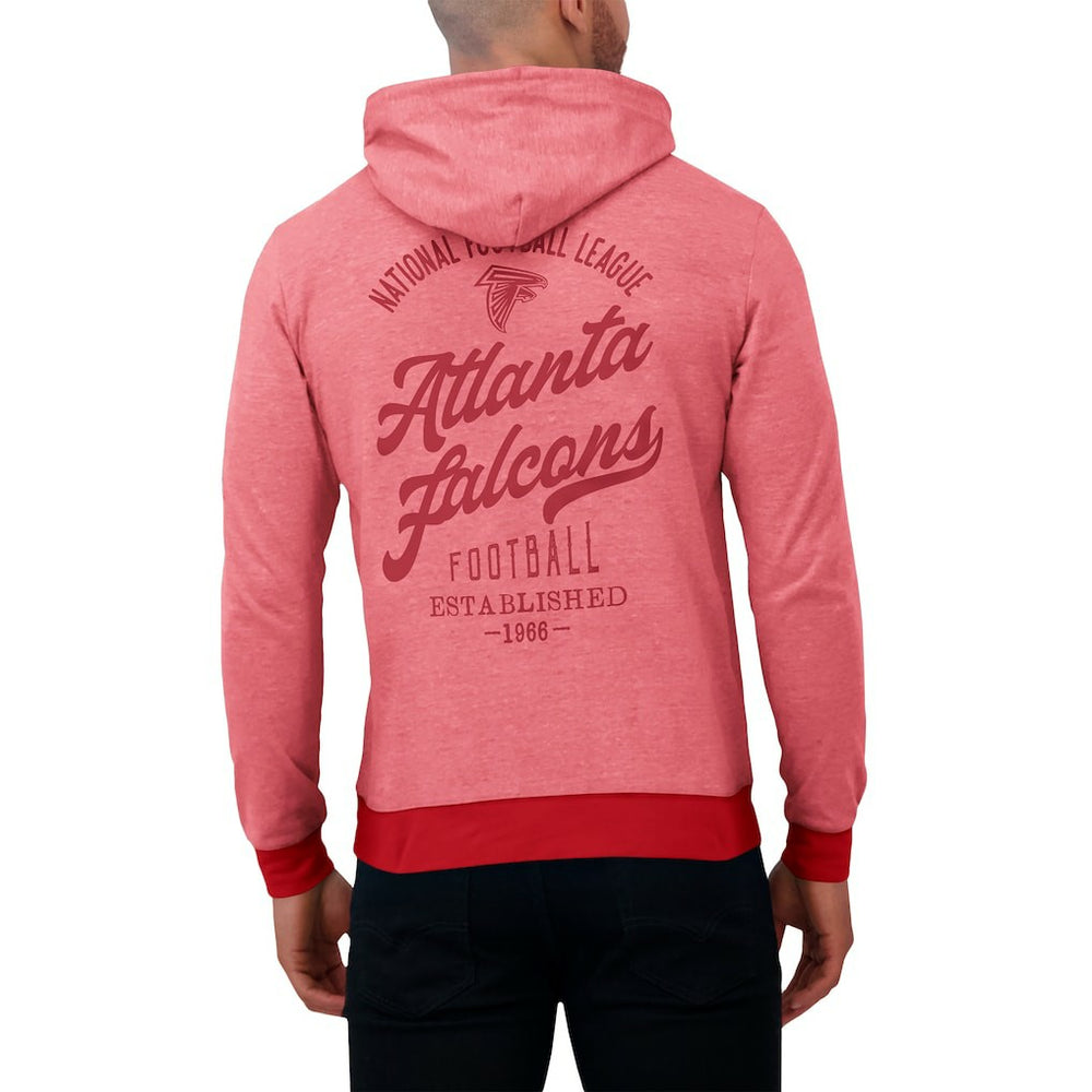 Atlanta Falcons Darius Rucker Collection Tonal Knit Pullover Hoodie - Red Hoodies
