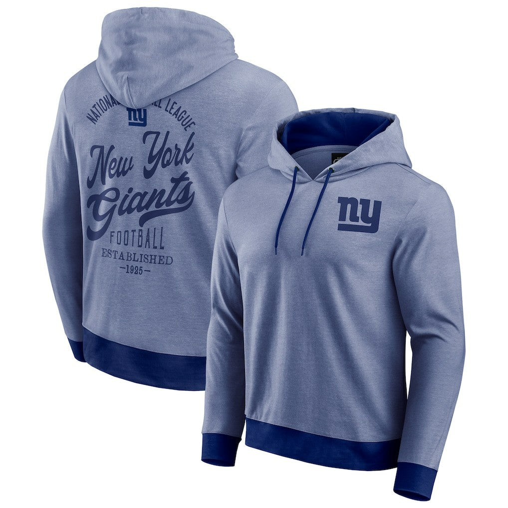 New York Giants Darius Rucker Collection Tonal Knit Pullover Hoodie - Royal Hoodies