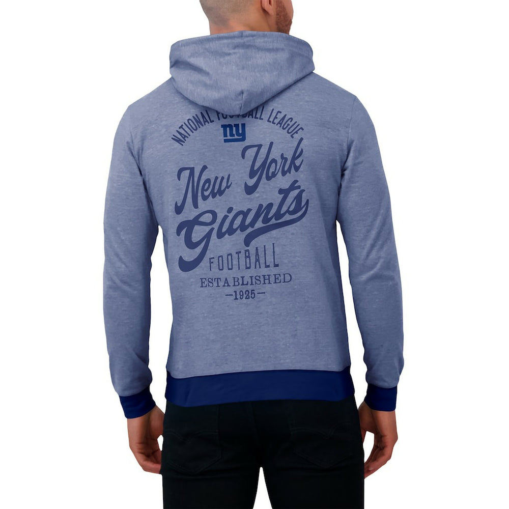New York Giants Darius Rucker Collection Tonal Knit Pullover Hoodie - Royal Hoodies