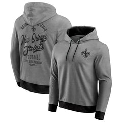 New Orleans Saints Darius Rucker Collection Tonal Knit Pullover Hoodie - Black Hoodies