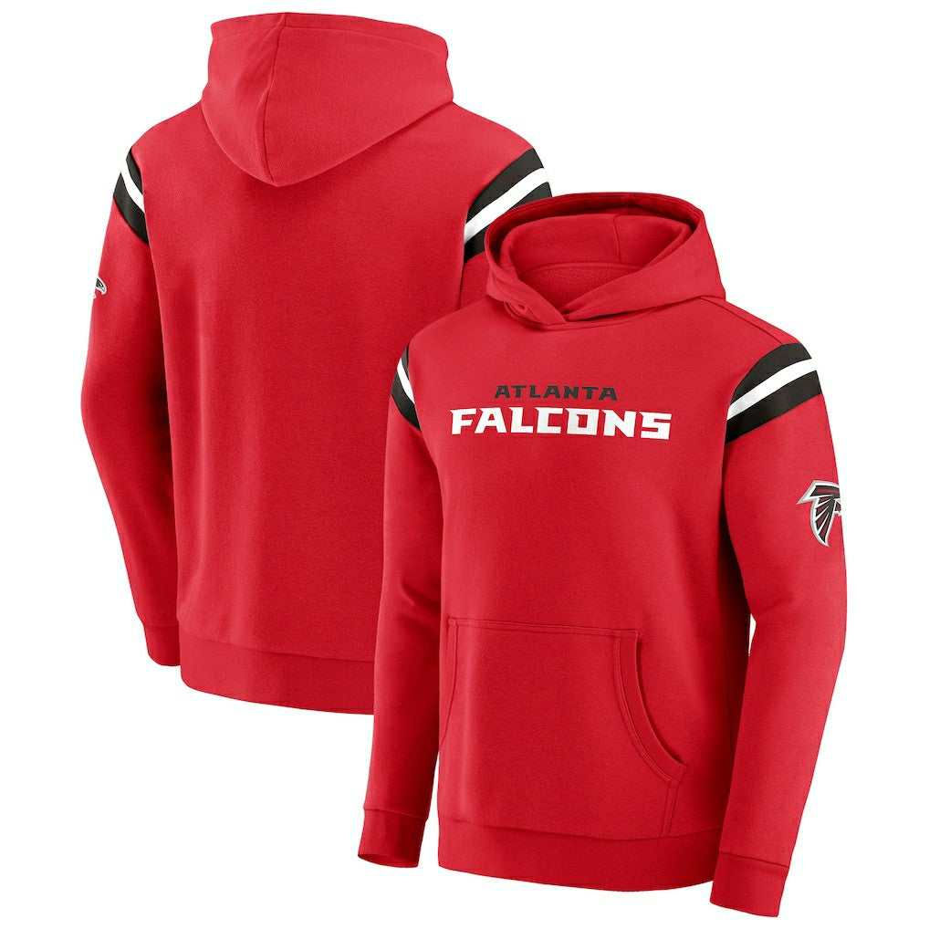 Atlanta Falcons Darius Rucker Collection Football Washed Pullover Hoodie - Red Hoodies