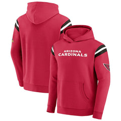 Arizona Cardinals Darius Rucker Collection Football Washed Pullover Hoodie - Cardinal Hoodies