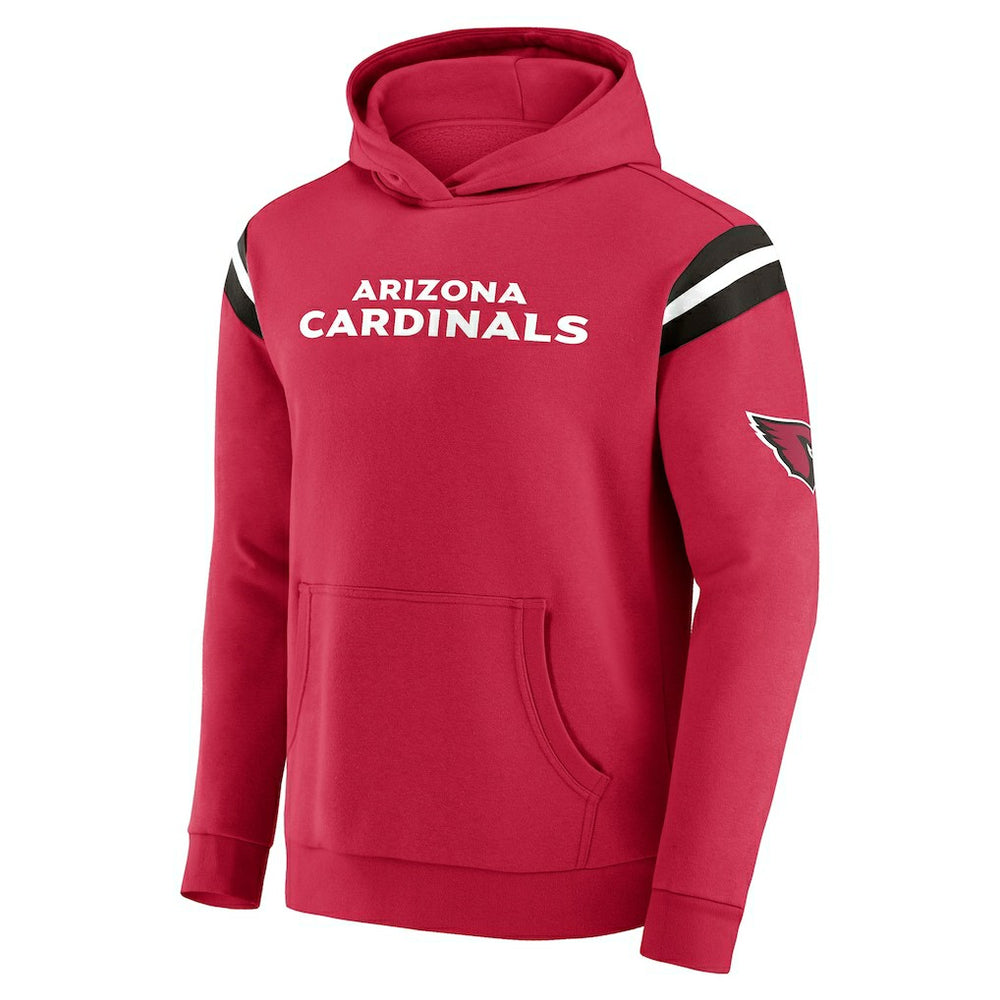 Arizona Cardinals Darius Rucker Collection Football Washed Pullover Hoodie - Cardinal Hoodies
