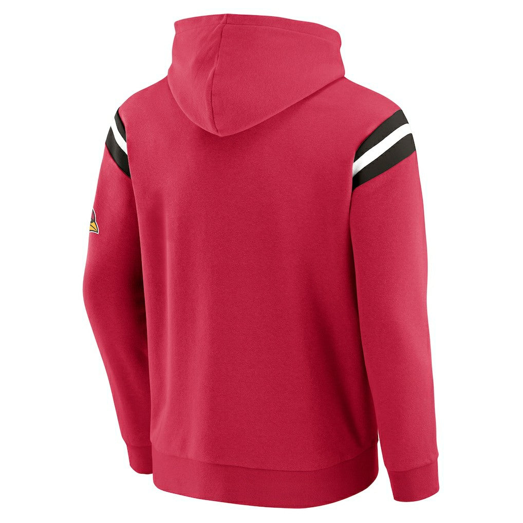 Arizona Cardinals Darius Rucker Collection Football Washed Pullover Hoodie - Cardinal Hoodies