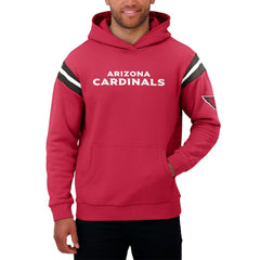 Arizona Cardinals Darius Rucker Collection Football Washed Pullover Hoodie - Cardinal Hoodies