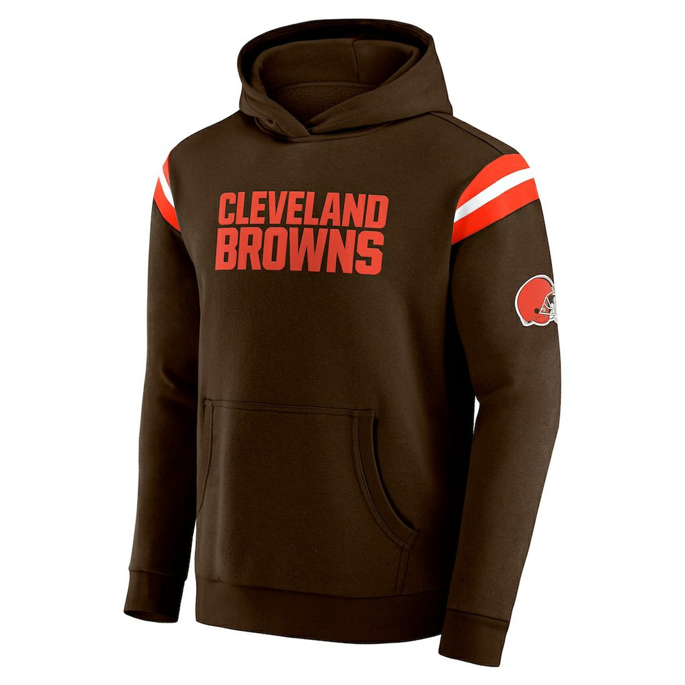 Cleveland Browns Darius Rucker Collection Football Washed Pullover Hoodie - Brown Hoodies