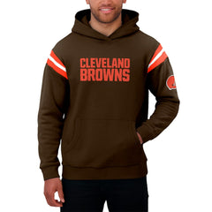 Cleveland Browns Darius Rucker Collection Football Washed Pullover Hoodie - Brown Hoodies