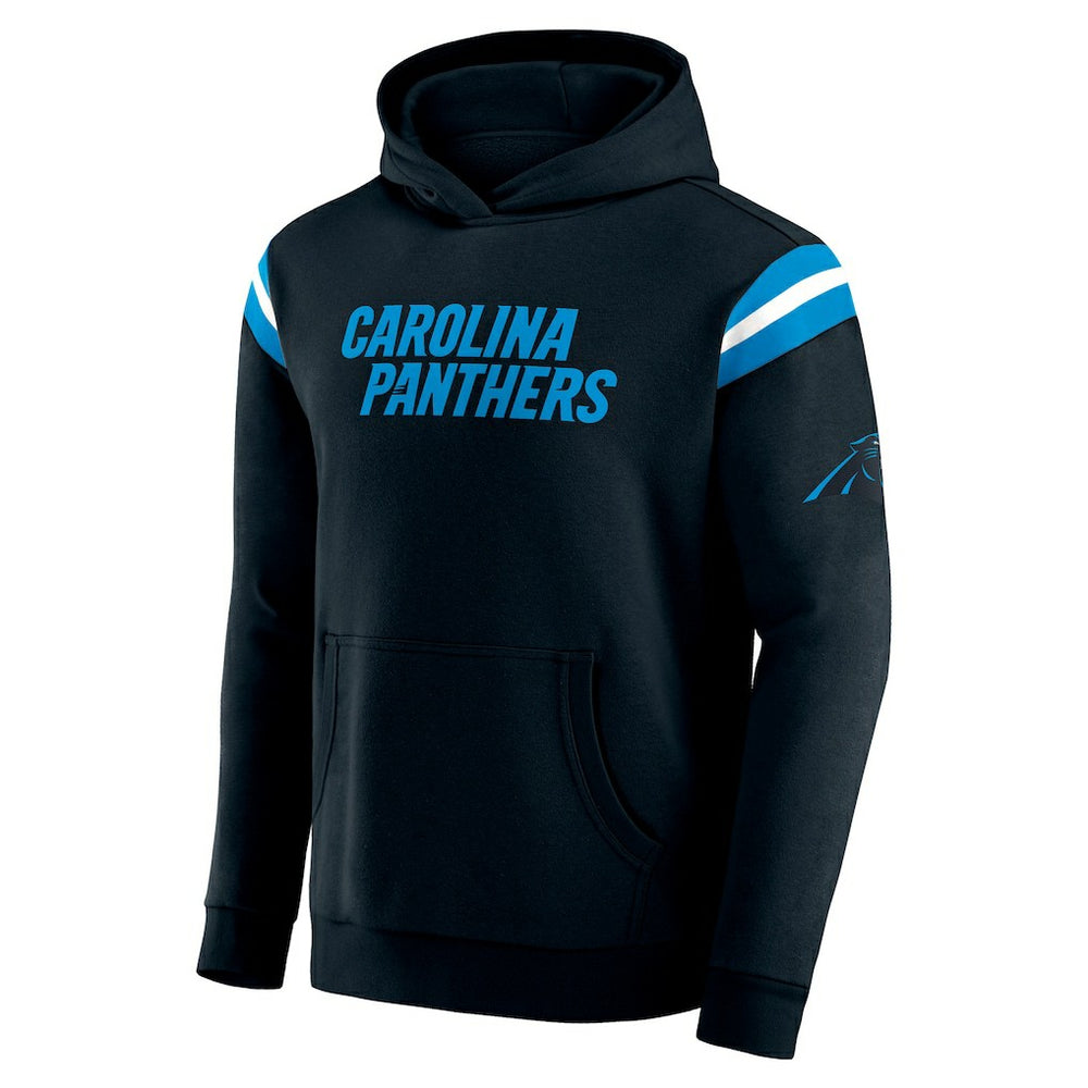 Carolina Panthers Darius Rucker Collection Football Washed Pullover Hoodie - Black Hoodies