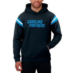 Carolina Panthers Darius Rucker Collection Football Washed Pullover Hoodie - Black Hoodies
