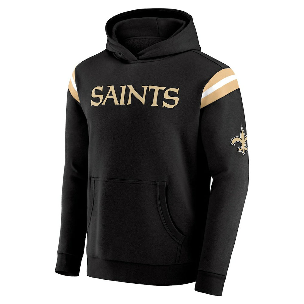 New Orleans Saints Darius Rucker Collection Football Washed Pullover Hoodie - Black Hoodies