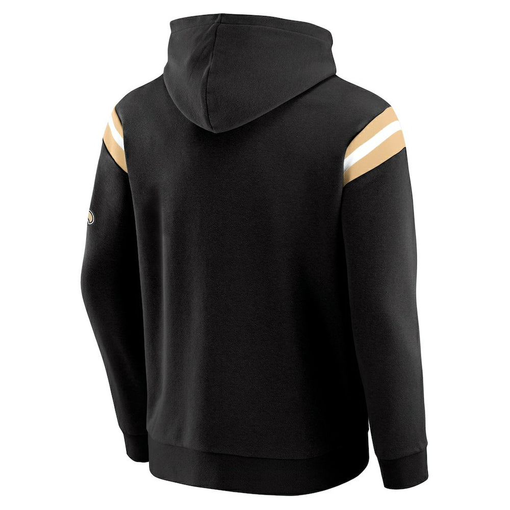 New Orleans Saints Darius Rucker Collection Football Washed Pullover Hoodie - Black Hoodies