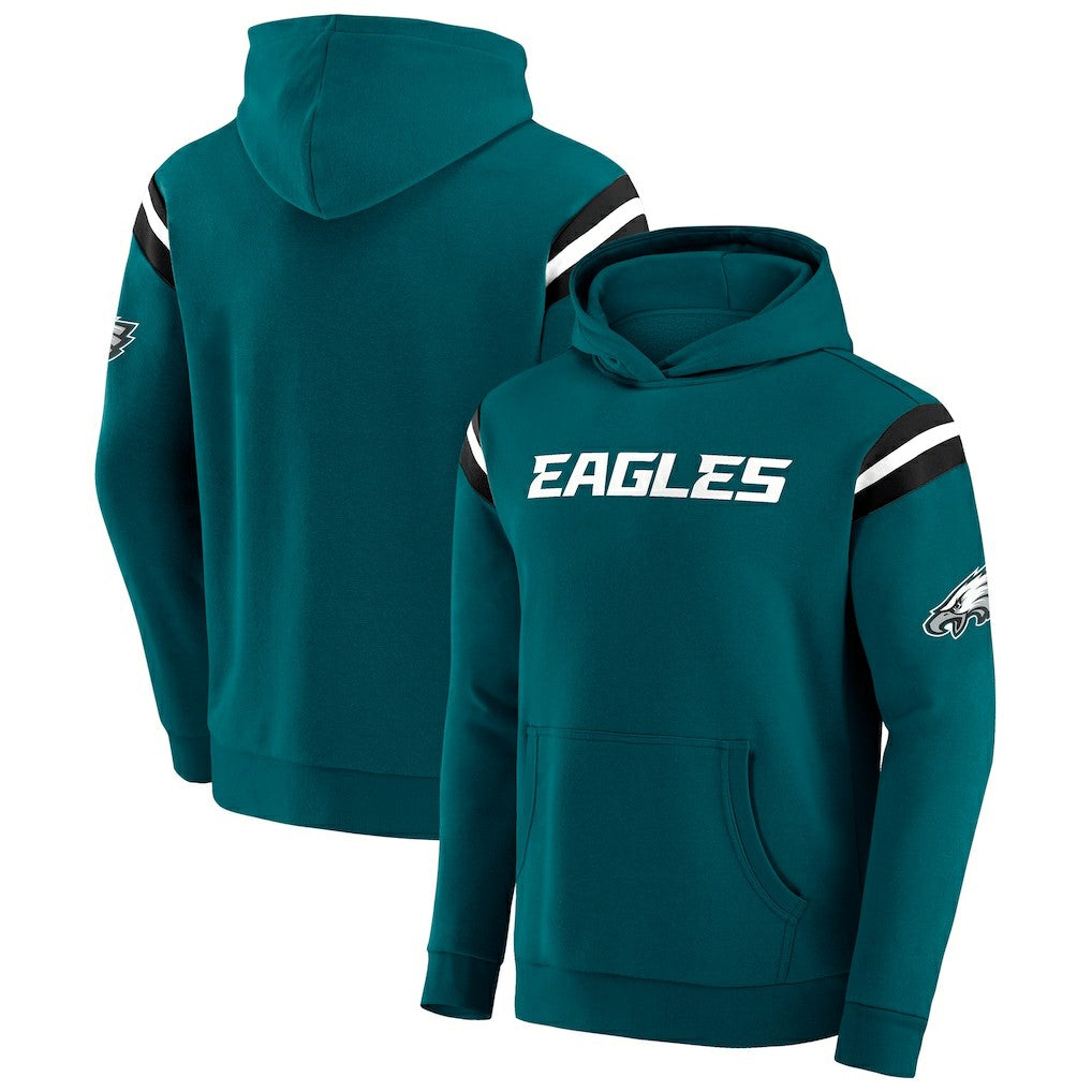 Philadelphia Eagles Darius Rucker Collection Football Washed Pullover Hoodie - Green Hoodies