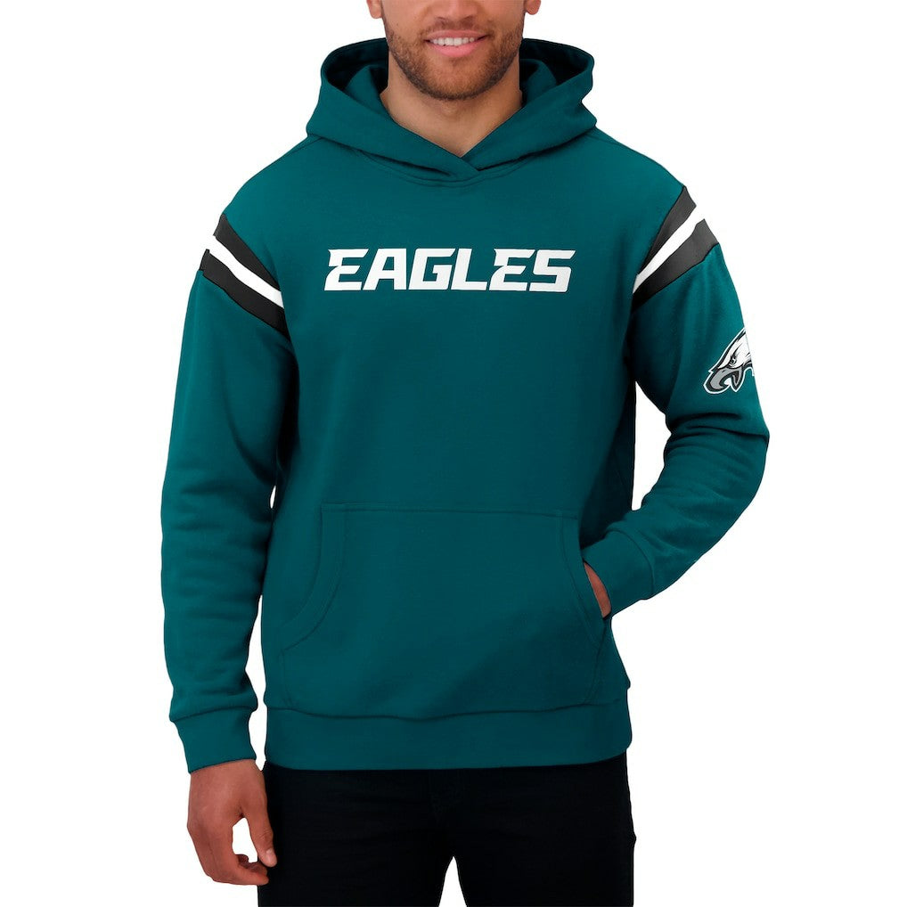 Philadelphia Eagles Darius Rucker Collection Football Washed Pullover Hoodie - Green Hoodies